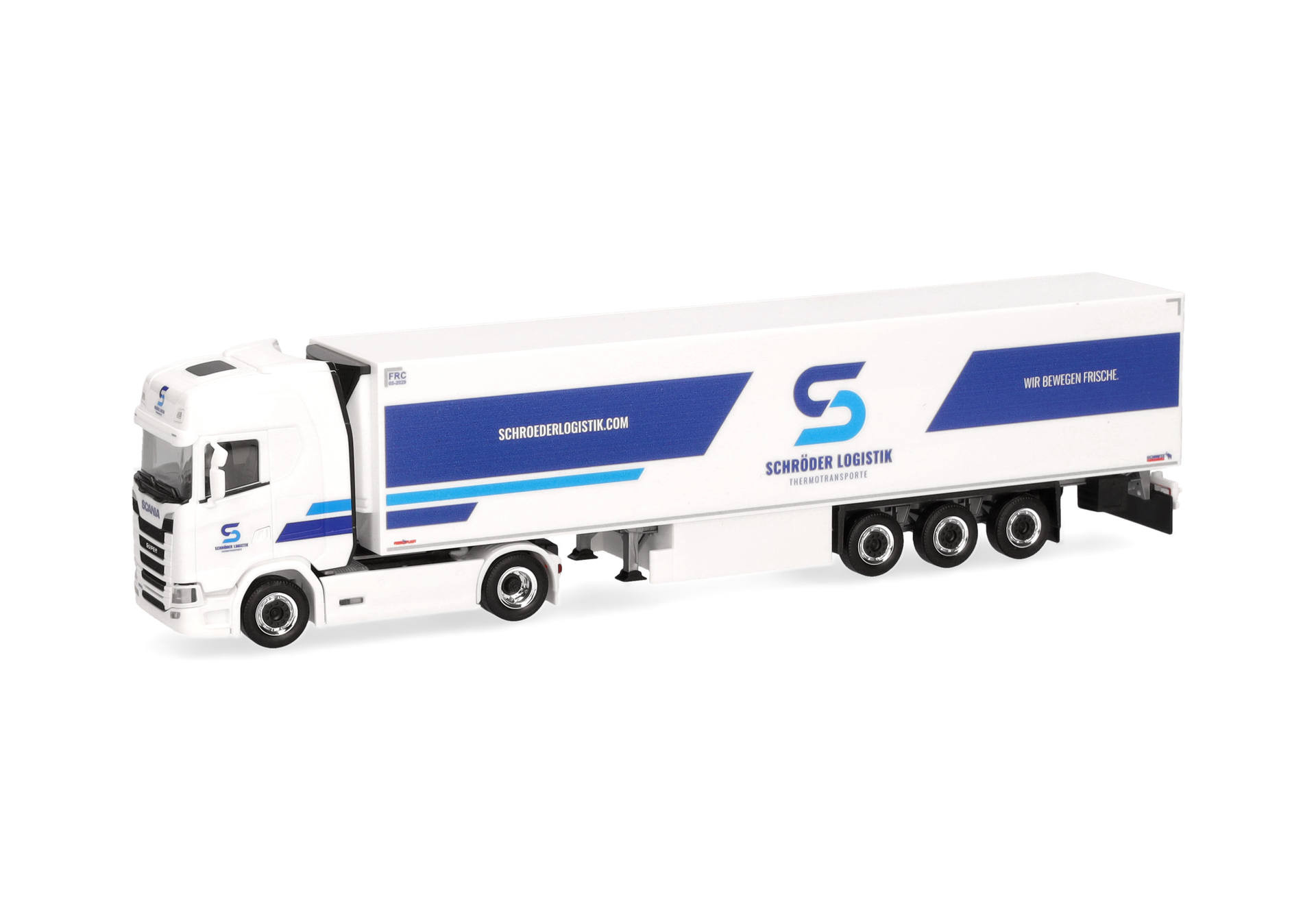 Herpa Scania CS20 HD Kühlkoffer-Sattelzug „Schröder Logistik GmbH“ 