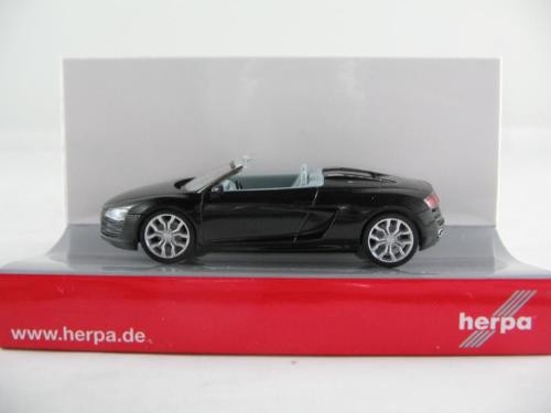 Herpa Audi R8 Spyder, Phantomschwarzmetallic