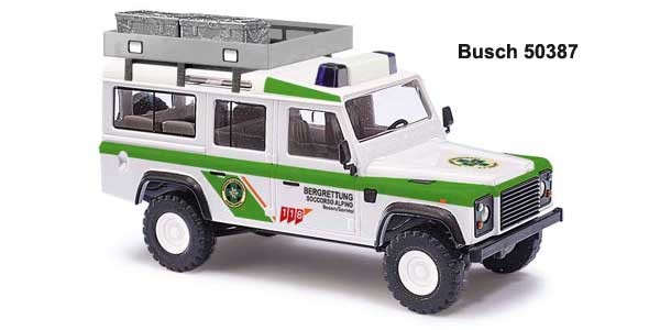 Busch Landrover Defender Sammelserie Nr. 8 Bergrettung Bozen Sarntal 