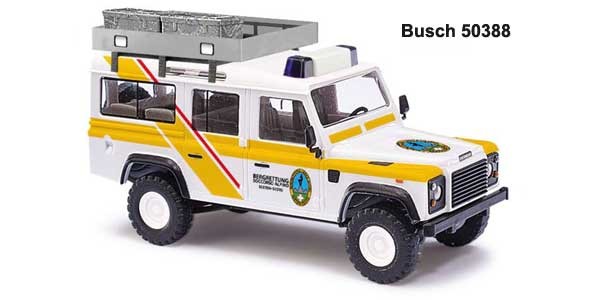 Busch Landrover Defender Sammelserie Nr. 9 Bergrettung Sexten