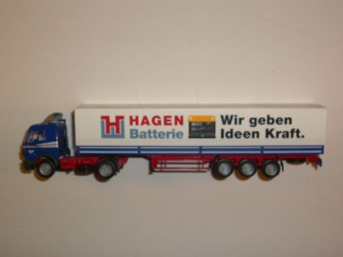 Herpa MB Sattelzug von Hagen Batterie