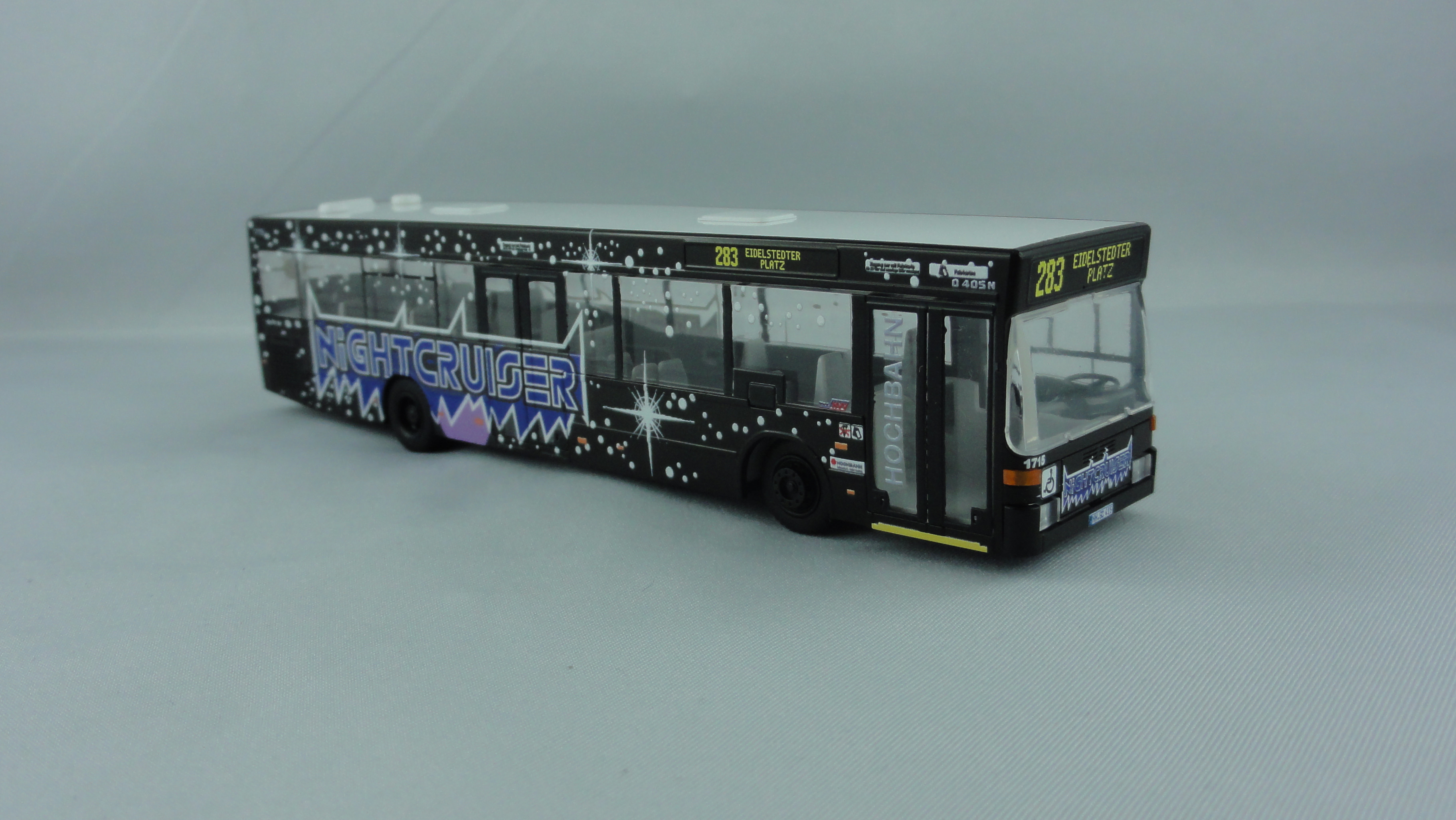 Rietze MB O 405 N2 " Hamburger Hochbahn Nightcruiser (blaue Schrift) 