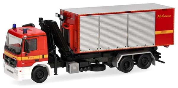 Herpa MB Actros M`08 WLF " Feuerwehr Lünen mit AB-G " ,Sondermodell Intermodellbau 26