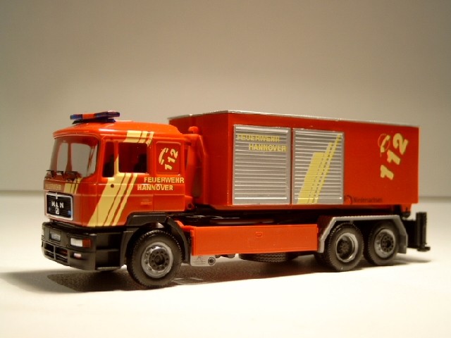 Herpa MAN F 2000 WLF AB-Tunnelrettung BF Hannover