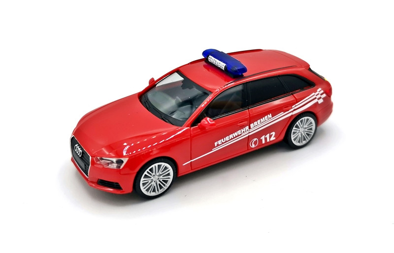Herpa Audi A4 Avant " ELW Feuerwehr Bremen (BF) " Sondermodell