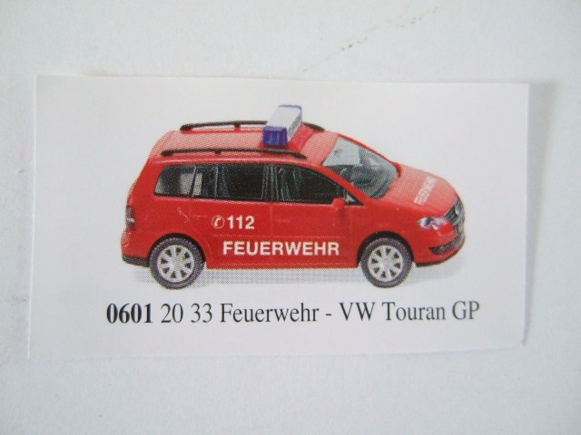 Wiking VW Touran GP Feuerwehr