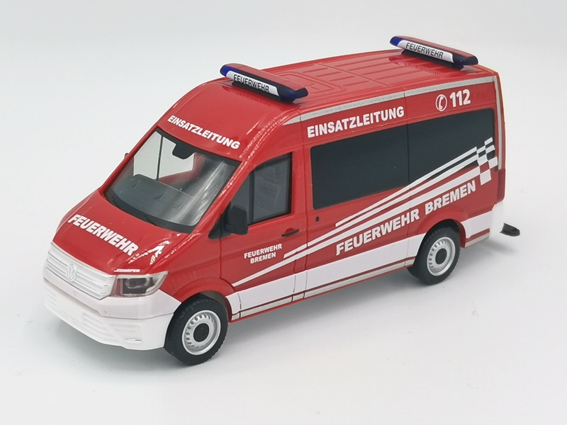 Herpa VW Crafter 16 " ELW Feuerwehr Bremen (BF) " Sondermodell