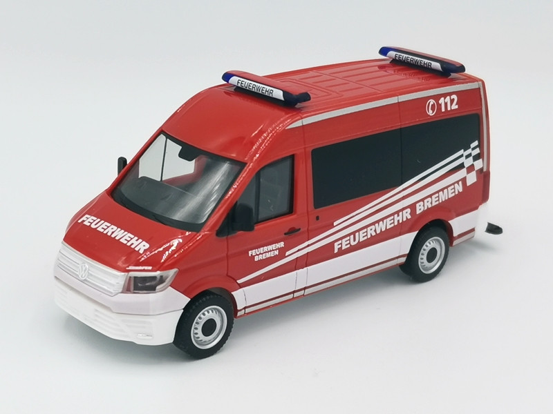 Herpa VW Crafter 16 " MZW Feuerwehr Bremen " Sondermodell