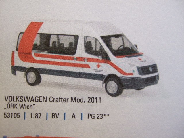 Rietze VW Crafter ÖRK Wien