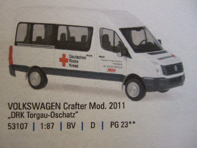Rietze VW Crafter DRK Torgau-Oschatz