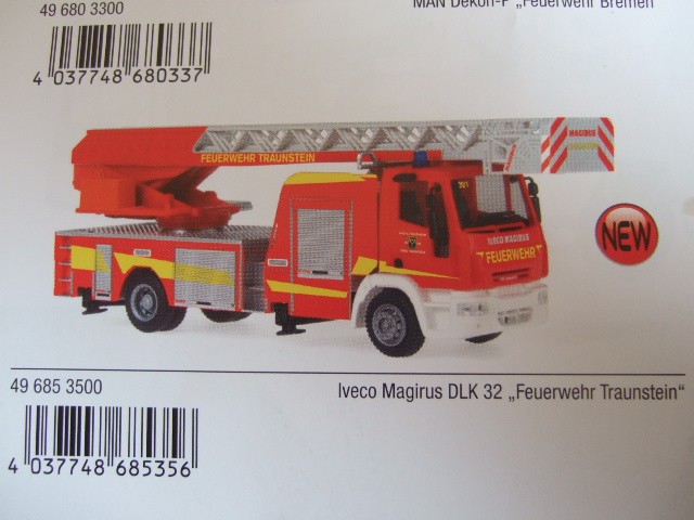 Rietze/Schuco IVECO DLK 32 FW Traunstein