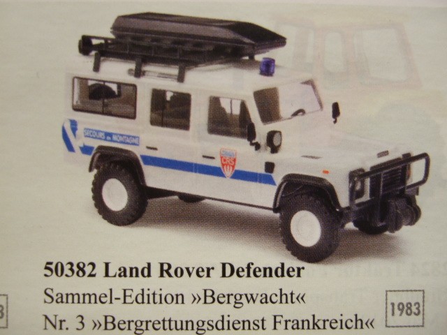 Busch Land Rover Sammel Edition Nr. 3 Bergrettungsdienst Frankreich