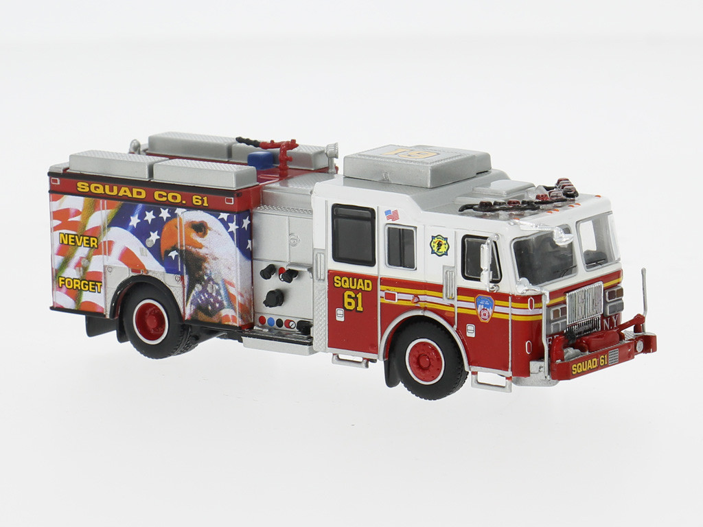 Brekina / PCX Seagrave Attacker (2013) "FDNY / Squad 61 (Morris Park / Bronx)" ( Formneuheit / Vorbestellung)