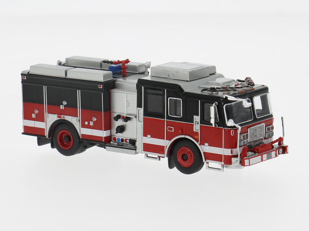 Brekina / PCX Seagrave Attacker (2013), rot / schwarz ( Vorbestellung)