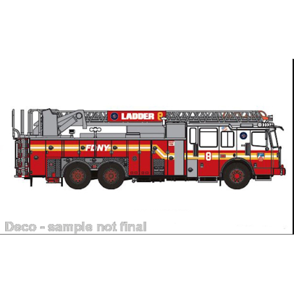 Brekina / PCX Ferrara Ultra 100 "FDNY / Manhatten / Ladder 8 (Tribeca)", NH 10-12 / 23