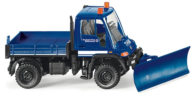 Wiking Unimog U 400 THW mit Räumschild