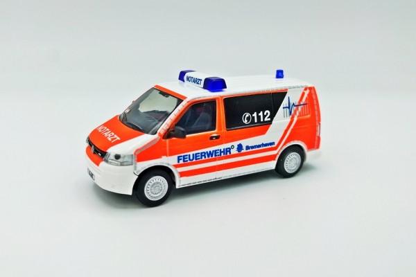 Rietze VW T5 GP KR NEF Feuerwehr Bremerhaven (BF)(Sondermodell)