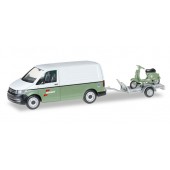 Herpa VW T6 Kasten mit Anhänger und Vespa "Spedition Wandt"