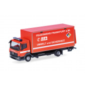 Herpa MB Atego`13 Koffer-LKW mit Ladebordwand "Feuerwehr Frankfurt/GW-Öl"  ,NH 05-06/26