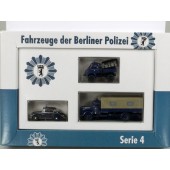 Brekina Set "Fahrzeuge der Berliner Polizei" Serie 4 