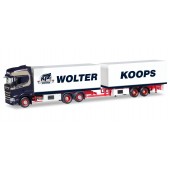 Herpa Scania CS Hochdach Kühlkoffer-Hängerzug "Wolter Koops" (NL)