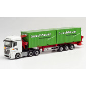 Herpa MB Actros Streamspace 18 2.5 6x2 Hammar Container-Seitenlader „Schmid Transporte Regensburg“