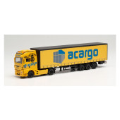 Herpa Scania CS 20 HD Gardinenplanen-Sattelzug „acargo / Johnny Cash“ (Hamburg)