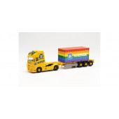 Herpa Volvo FH Gl. XL 2020 Container-Sattelzug „Acargo 10 Jahre / 20 ft. Maersk Rainbow“ 