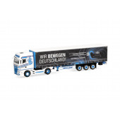 Herpa MAN TGX GX Gardinenplanen-Sattelzug "Spedition Höhner/Wir bewegen Deutschland" 