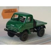 Brekina MB Unimog 411 mit Arbeitsplattform, grün