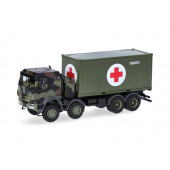 Herpa Iveco Trakker 8x8 LKW mit 20 ft. Container "Bundeswehr" ,NH 03-04/26