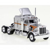 Brekina - Peterbilt 359 `73 Zugmaschine, silber/orange