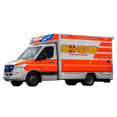 Herpa Mercedes-Benz Sprinter `18 Fahrtec RTW "ASB Lüneburg" 