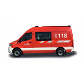 Herpa MB Sprinter 18 Halbbus " Feuerwehr Regio Lenzburg ", NH 03 / 22,