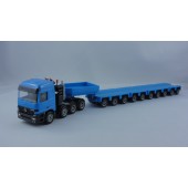 Herpa MB Actros Schwerlast-LKW mit Goldhofer Tieflader