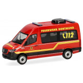 Herpa MB Sprinter 18 HD MTF 23 " Feuerwehr Dortmund " ,Sondermodell Intermodellbau 26